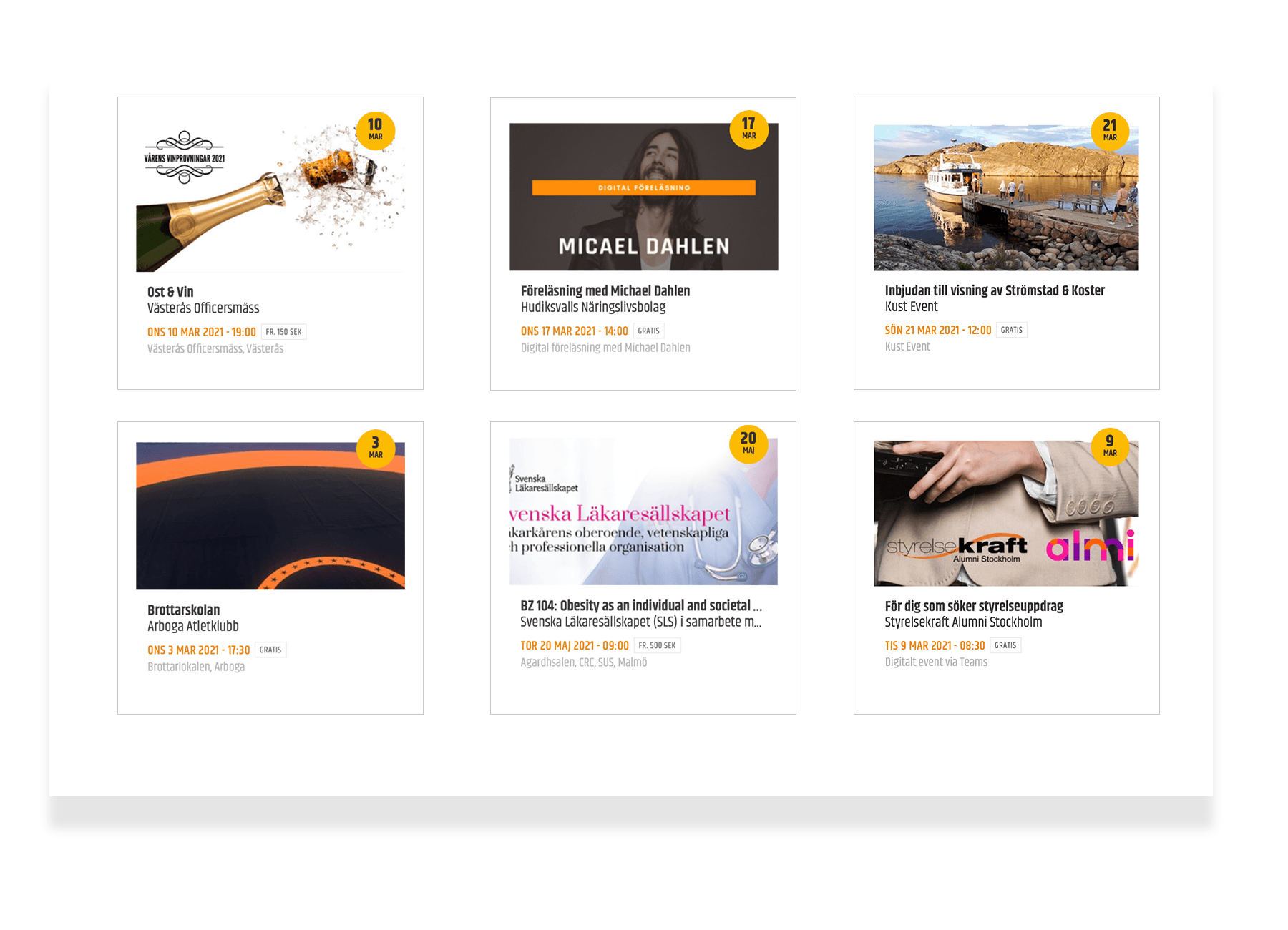 Skapa en anmälningssida